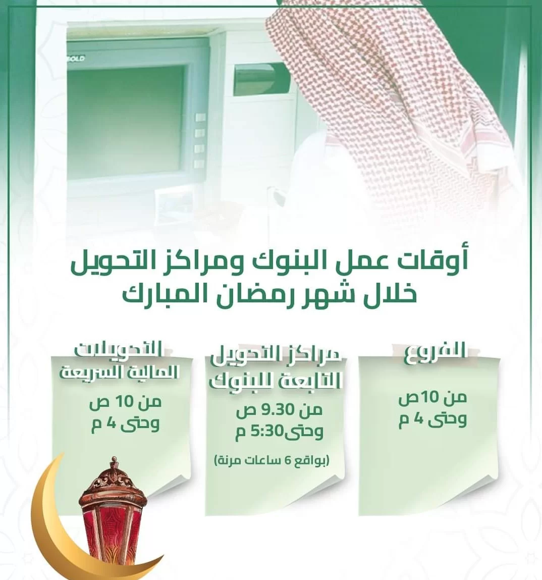 البنك المركزي السعودي يعلن آخر يوم دوام البنوك في رمضان 1445 - ايجي ...