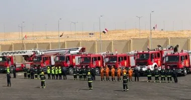 الحماية المدنية فى بنى سويف تستقبل طلاب المدارس