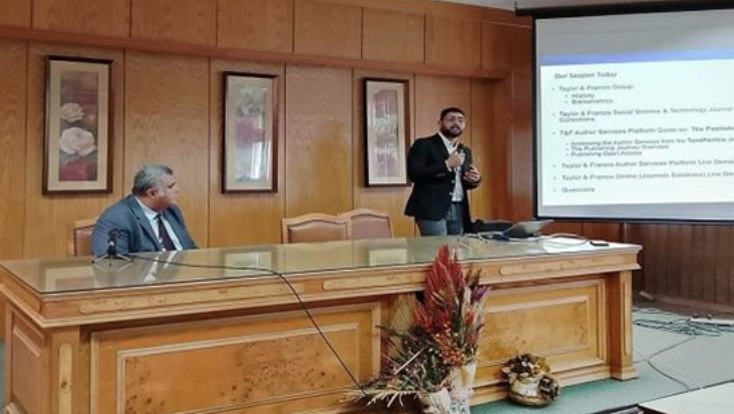 كلية العلوم بـ جامعة حلوان تنظم ورشة عمل بعنوان " دليل خدمات المؤلف.. رحلة في النشر العلمي "