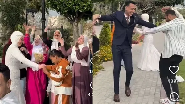 بعد تصدره التريند.. عريس فيديو الفوتوسيشن بالإسكندرية: بنتصور في مكان عام والناس وقفت زفتنا وفرحونا