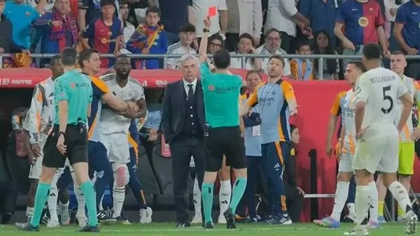 إيقاف روديجر 6 مباريات في الليجا بسبب اعتدائه لفظيًا على حكم الكلاسيكو