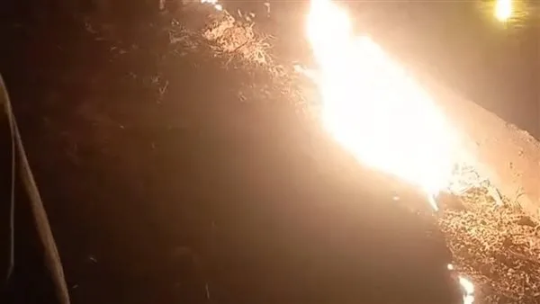 السيطرة على حريق خط غاز في أبو تشت بقنا السيطرة على حريق خط غاز في أبو تشت بقنا