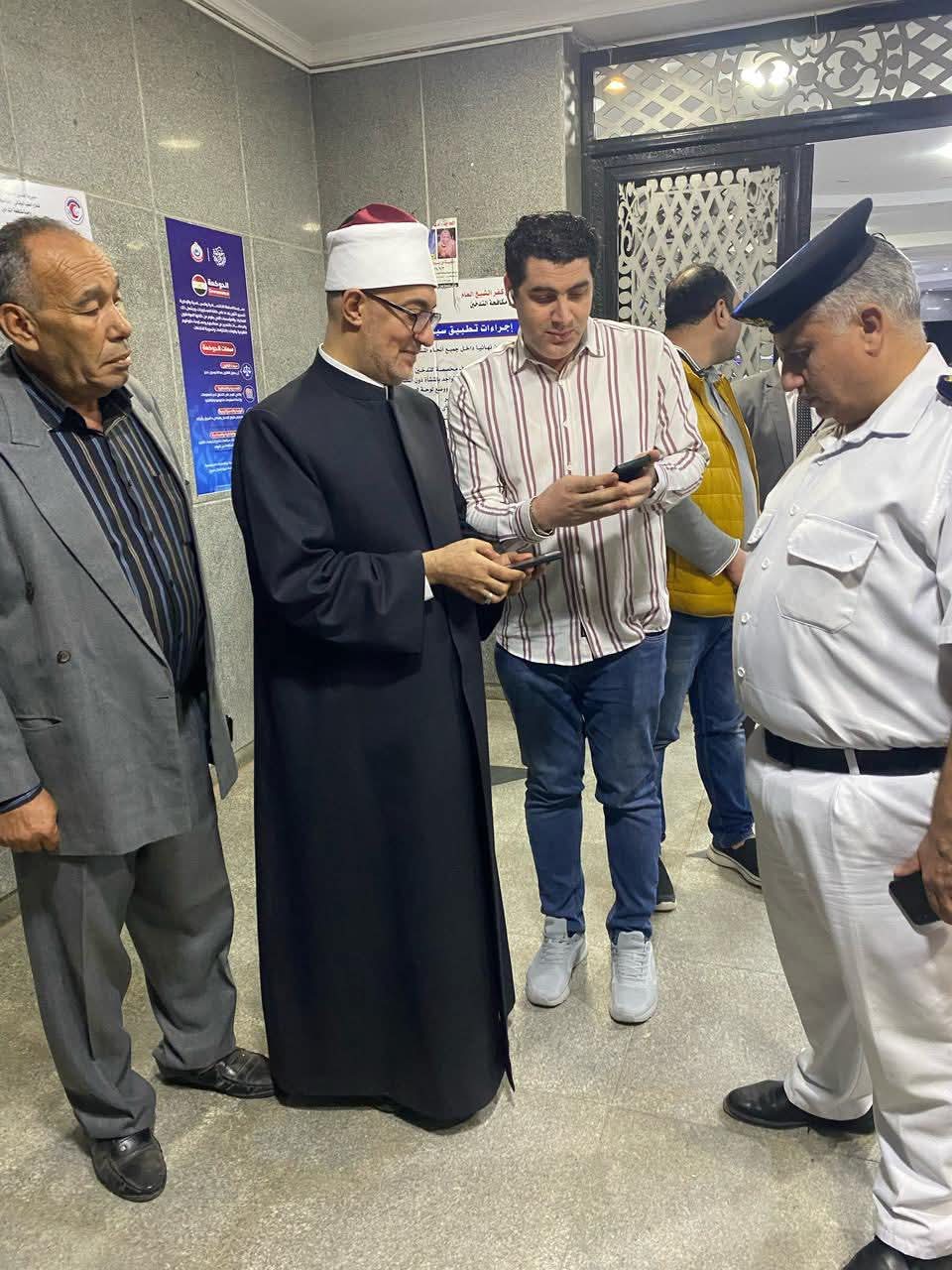 مفتي الجمهورية داخل مستشفي كفر الشيخ العام