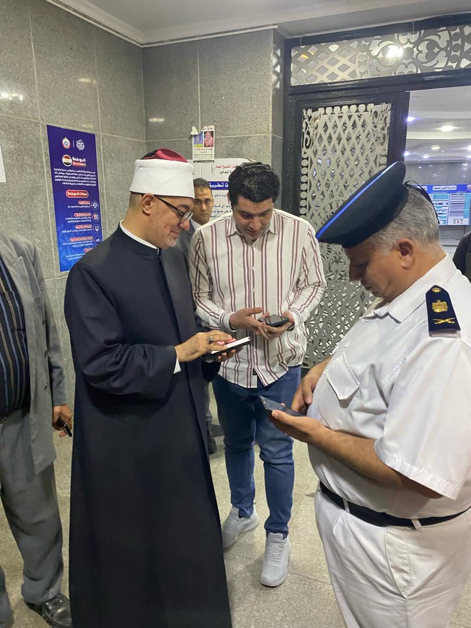 مفتي الجمهورية داخل مستشفي كفر الشيخ العام