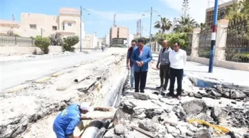 محافظ مطروح يتابع أعمال تطوير كورنيش مدينة مطروح الجديد