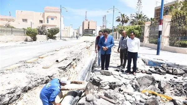 محافظ مطروح يتابع أعمال تطوير كورنيش مدينة مطروح الجديد