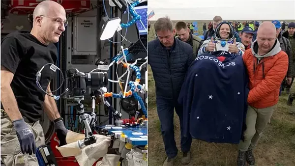 220 يومًا بالفضاء تغيّر ملامحه.. رائد فضاء أمريكي يعود في حالة صادمة 220 يومًا بالفضاء تغيّر ملامحه.. رائد فضاء أمريكي يعود في حالة صادمة