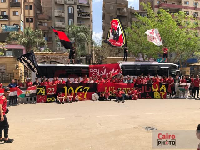 ترحال الأهلي في المنوفية قبل السفر لمؤازرة الفريق أمام صنداونز 