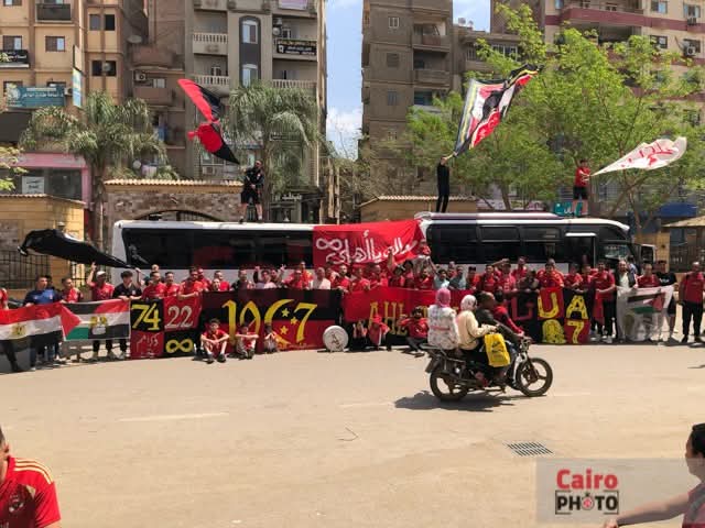 ترحال الأهلي في المنوفية قبل السفر لمؤازرة الفريق أمام صنداونز 