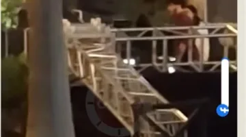 اللحظات الأولى لحادث حفل تامر حسني بقصر البارون | فيديو