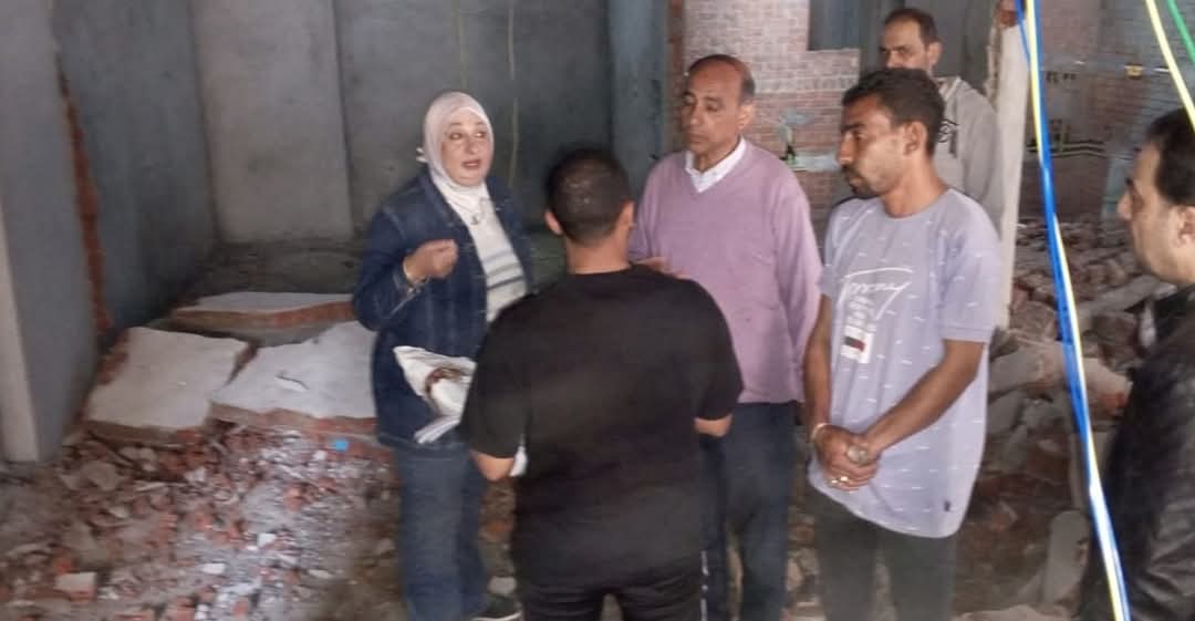 انهيار سور على غرفة كهرباء بشرق الإسكندرية.. وإزالة 7 أدوار مخالفة من مبنى بالفلكي