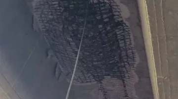 بعد شكاوي المواطنين.. بدء أعمال الإصلاح والمعاينة بعد تصدع جزئي بنزلة كوبري الإقليمي بالصف