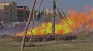 بعد مصرع 3 أشخاص.. التحفظ على سائق لودر جهاز أكتوبر المتسبب في اشتعال ماسورة الغاز