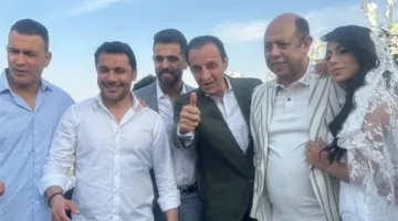 أحمد سليمان عضو مجلس الزمالك يحتفل بـ عقد قران ابنته