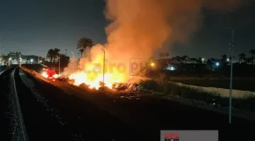 الدفع بـ4 سيارات إطفاء.. جهود مكثفة للسيطرة على حريق مخلفات بأرض زراعية في الإسماعيلية