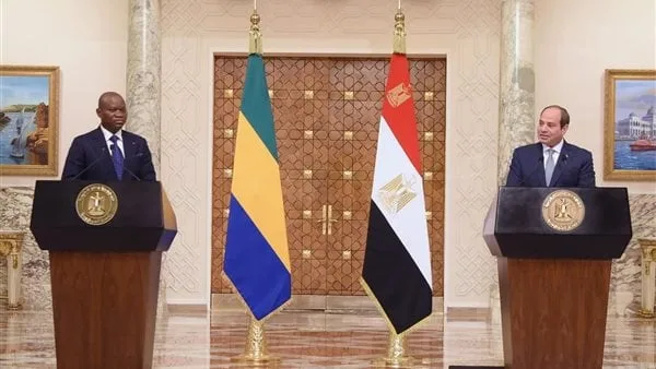 الرئيس السيسي يجري اتصالًا هاتفيًا بنظيره الجابوني للتهنئة بفوزه في الانتخابات