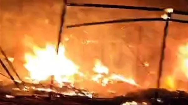 السيطرة على حريق في شونة بصل بالغربية السيطرة على حريق في شونة بصل بالغربية