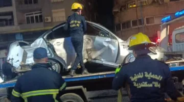 العربيات بقت صفيح.. إصابة 4 أشخاص في تصادم 3 سيارات ملاكي بكورنيش الإسكندرية