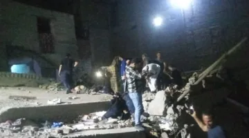 انتشال جثمان الصغيرة المفقودة أسفل أنقاض عقار أسيوط المنهار