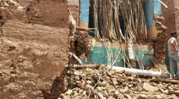 انهيار منزل من الطوب اللبن في قنا دون خسائر بشرية