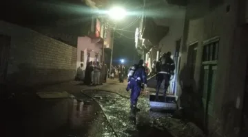 بسبب ماس كهربائي.. حريق هائل يلتهم شقة سكنية في أسيوط