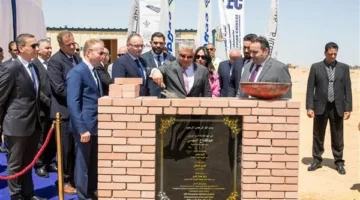 رئيس اقتصادية قناة السويس يشهد وضع حجر أساس مشروع تريجاس لتعبئة وإنتاج أسطوانات الغاز