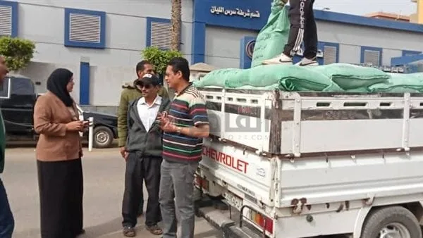 ضبط سيارة محملة بـ 3 أطنان دقيق مدعم في سرس الليان بالمنوفية