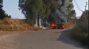 غارة إسرائيلية تستهدف سيارة في محيط بلدة بعورتا بجبل لبنان