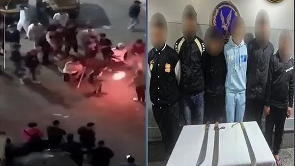 غدا.. نظر تجديد حبس 6 أشخاص لإشعال الألعاب النارية والرقص بأسلحة بيضاء خلال زفاف بالإسكندرية غدا.. نظر تجديد حبس 6 أشخاص لإشعال الألعاب النارية والرقص بأسلحة بيضاء خلال زفاف بالإسكندرية