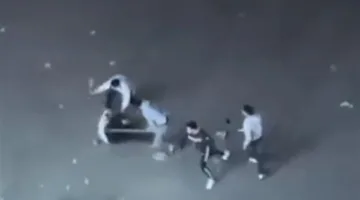 فحص فيديو لمشاجرة واعتداء على صاحب محل بمدينة نصر باستخدام أسلحة بيضاء وألعاب نارية