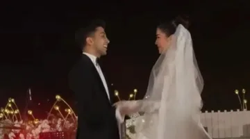 قدم لزوجته أغنية من تأليفه.. كلمات أغنية حسين الجسمي في حفل زفاف هشام جمال وليلى زاهر