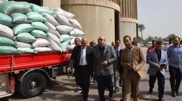 محافظ بني سويف يتفقد سير العمل بمنظومة توريد القمح بصوامع مطحن بوهلر