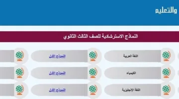 مع الاستماع للحل.. نماذج استرشادية لامتحانات الثانوية العامة 2025 في جميع المواد