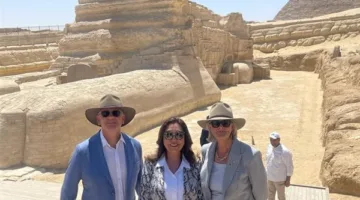 وزيرة التنمية المحلية ترافق الحاكم العام لأستراليا في جولتها السياحية بالأهرامات والمتحف المصري الكبير