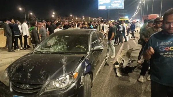 تفاصيل الحالة الصحية لمصابي تصادم عدة سيارات على طريق الواحات بالقرب من مول مصر