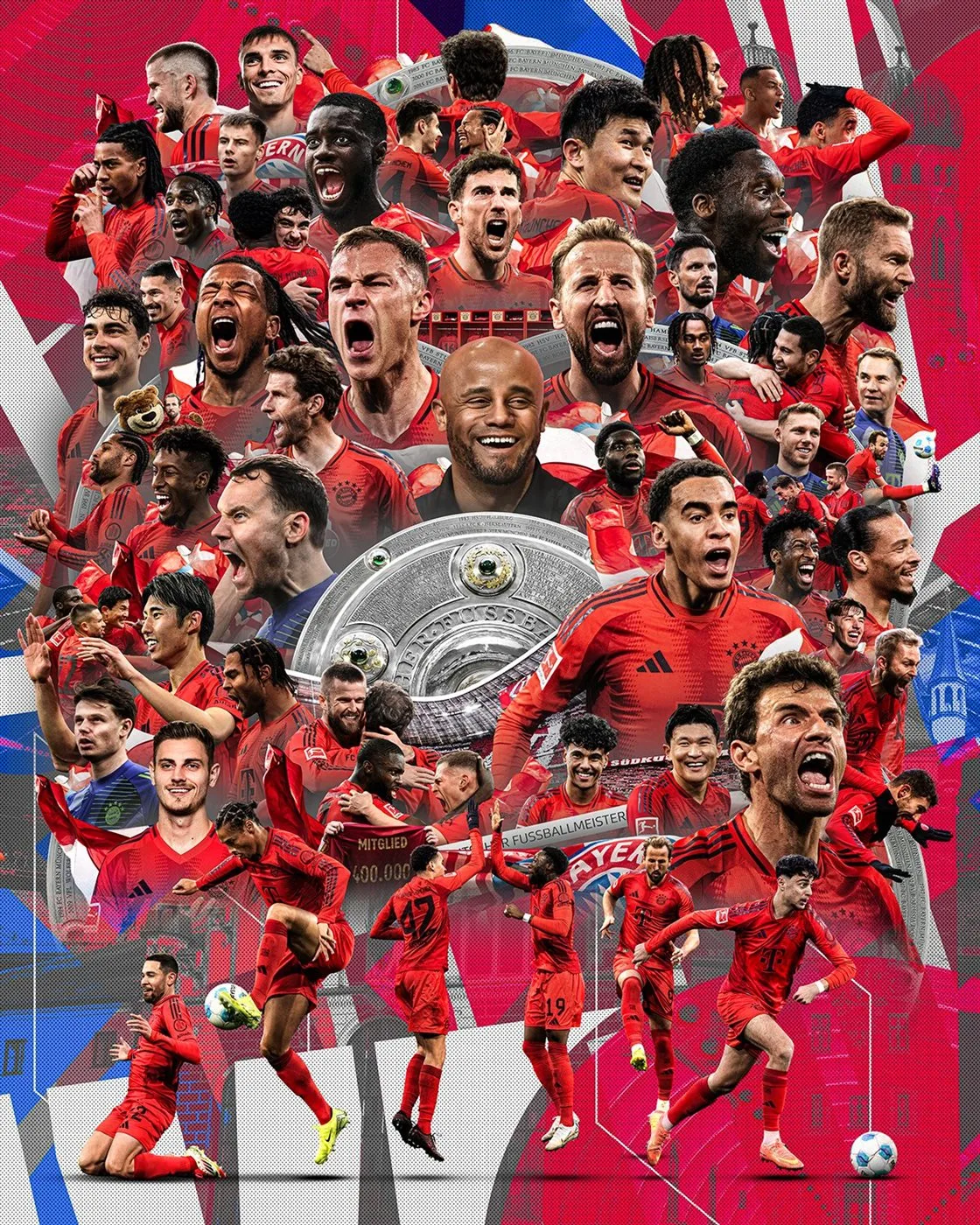 بعد تعادل ليفركوزن بالجولة 32.. بايرن ميونخ بطلًا لـ الدوري الألماني للمرة الـ 34 في التاريخ