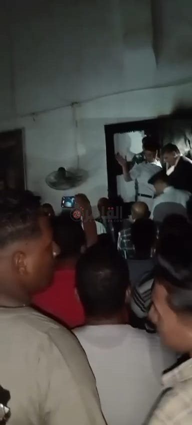 مدير أمن قنا يتفقد موقع حريق كنيسة قفط