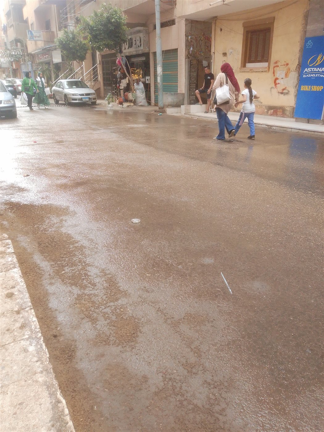 جانب من الأمطار 