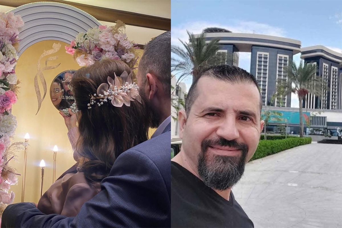 عبد الرحمن كحيل وخطيبته 