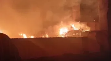 مبخرة فيها شمعة مشتعلة.. الداخلية تكشف سبب اندلاع حريق كنيسة مارجرجس في قنا