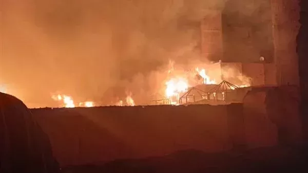 مبخرة فيها شمعة مشتعلة.. الداخلية تكشف سبب اندلاع حريق كنيسة مارجرجس في قنا