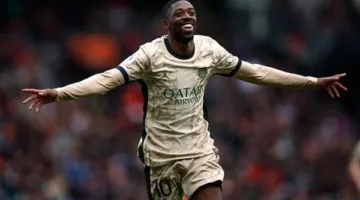 هل يلعب عثمان ديمبيلي مباراة باريس سان جيرمان وأرسنال بدوري أبطال أوروبا؟