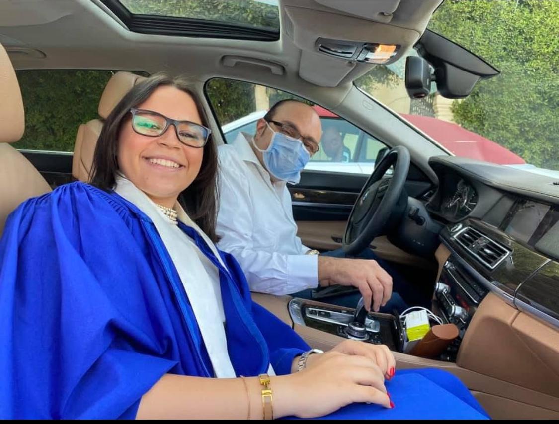 وليد مصطفى وأبنته