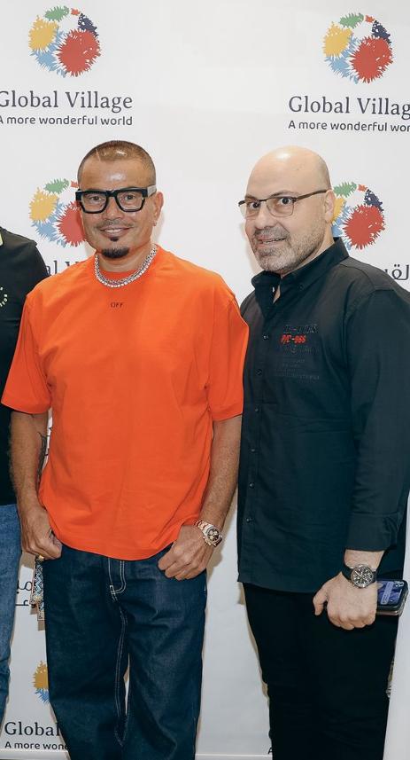 عمرو دياب يتألق في حفل القرية العالمية بـ دبي