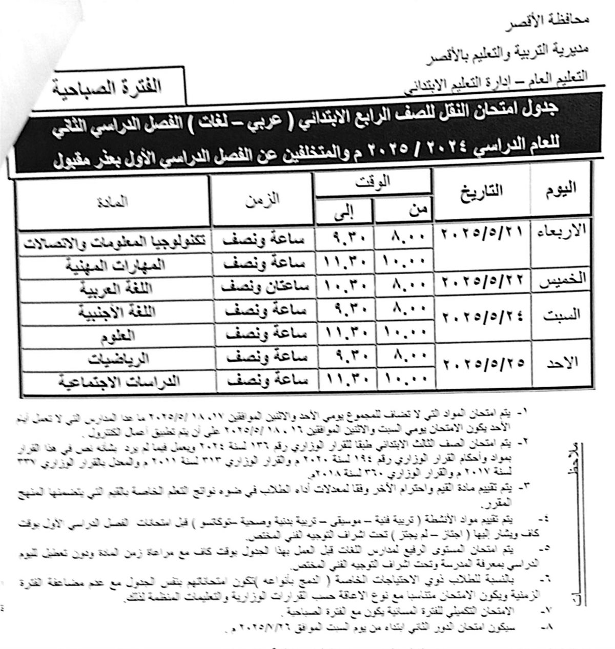 المرحلة الابتدائية