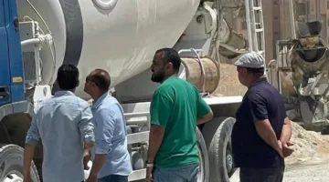 جهاز أكتوبر الجديدة يضبط 12 سيارة نقل مواد بناء وخرسانة مخالفة بالمدينة