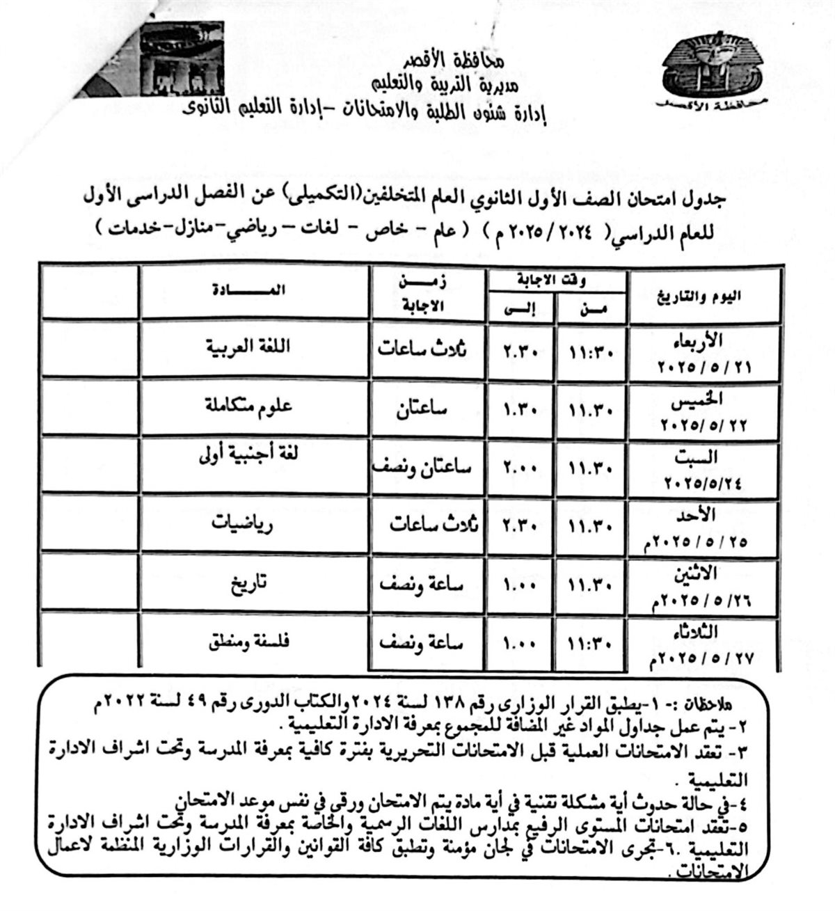 المرحلة الثانوية