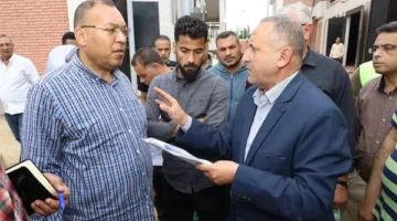 رئيس شركة مياه الشرب بالغربية يتابع عددا من المشروعات القومية في المحلة