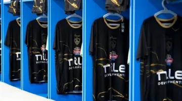 الزمالك بالزي الأسود الكامل أمام فريق المصري البورسعيدي بالدوري