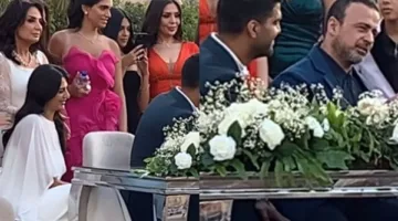 أمل رزق تحتفل بعقد قران ابنتها هيا بحضور الداعية مصطفى حسني | صور